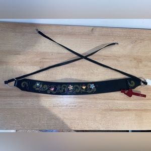Leather Floral Brighton Belt - “Spring Garland”